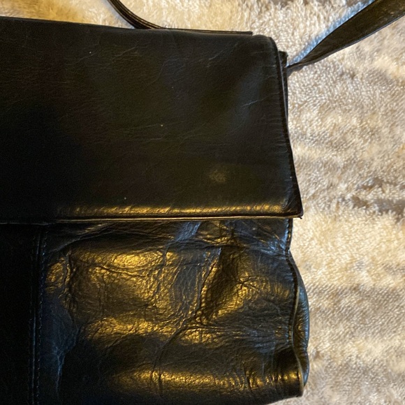 Hobo International Leather Black Satchel/Crossbody Purse - Picture 4 of 12